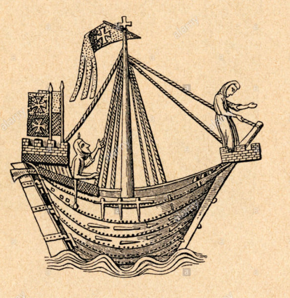 14th century sailing ship of the Hanseatic League​