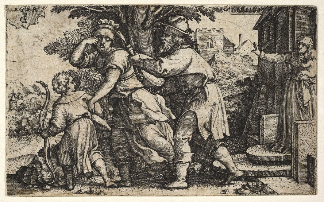 Abraham dismisses Hagar and Ishmael