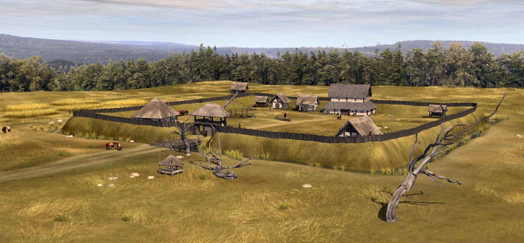 Viereckschanze of Celtic Redoubt