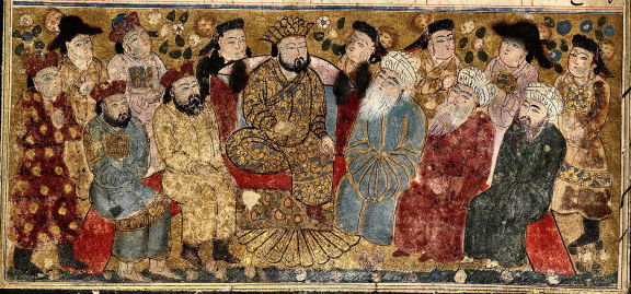 The Nobles and Mubids Advise Khosrow Parviz about Shirin