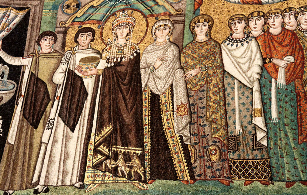 Mosaic of Theodora with her court of ladies