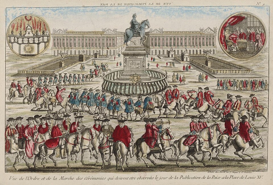 Ceremony on the 'Place de Louis XV' in 1763